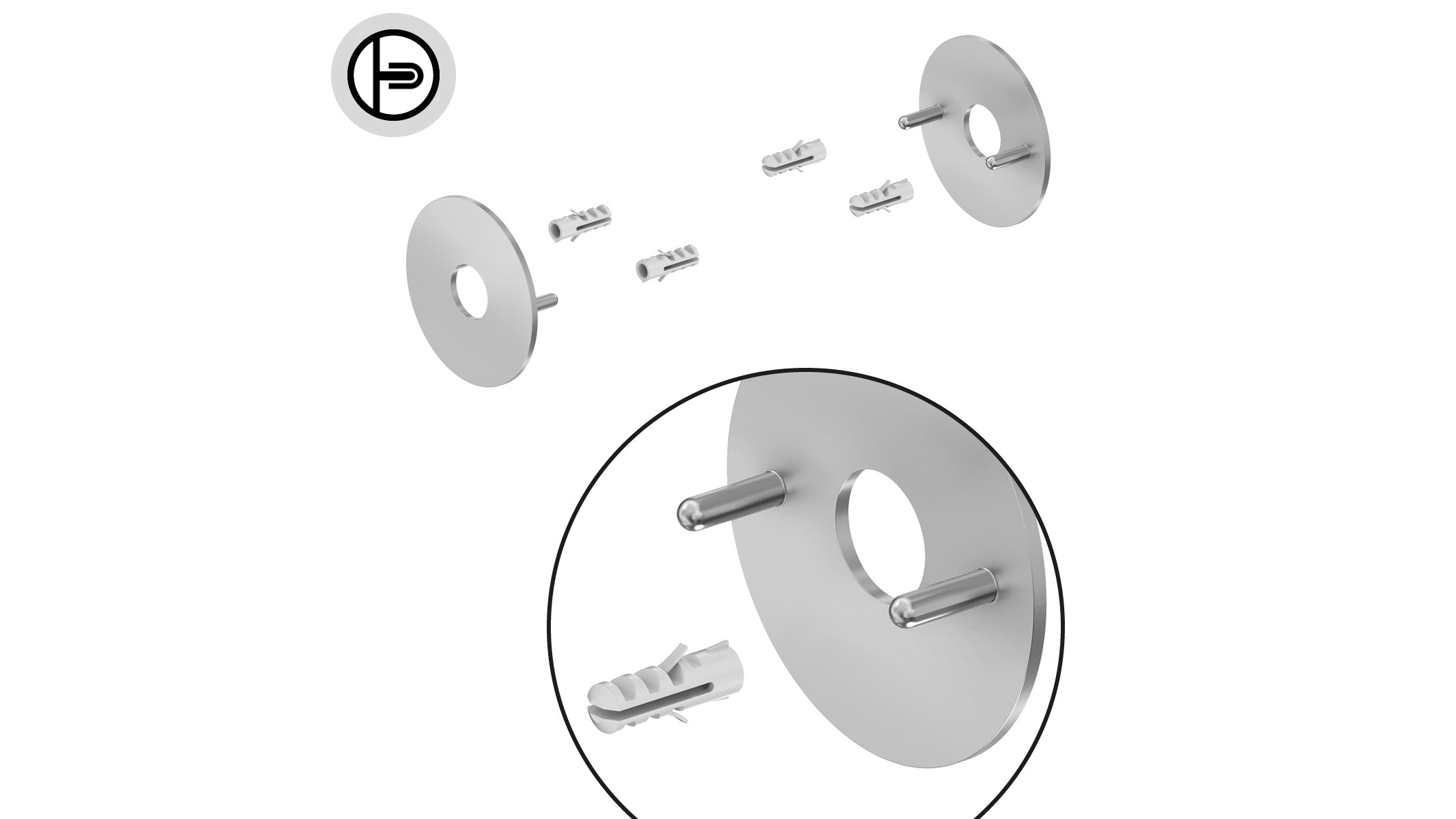 Rosette ribassate EASYPIN®