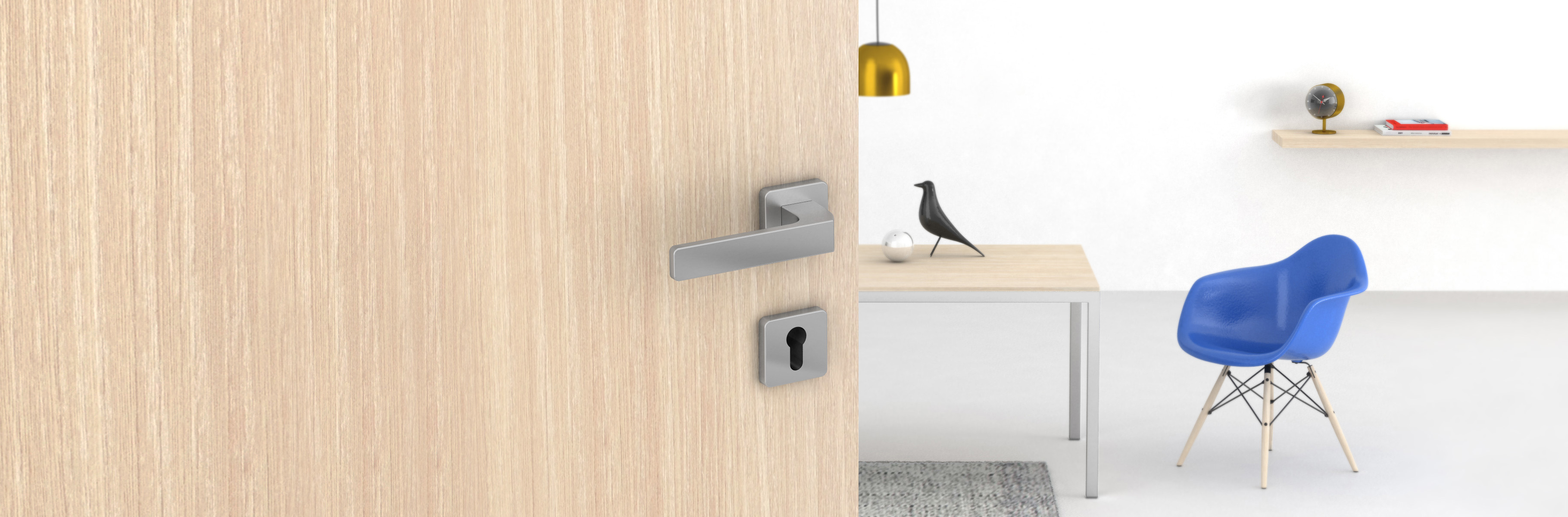 Cubic on door
